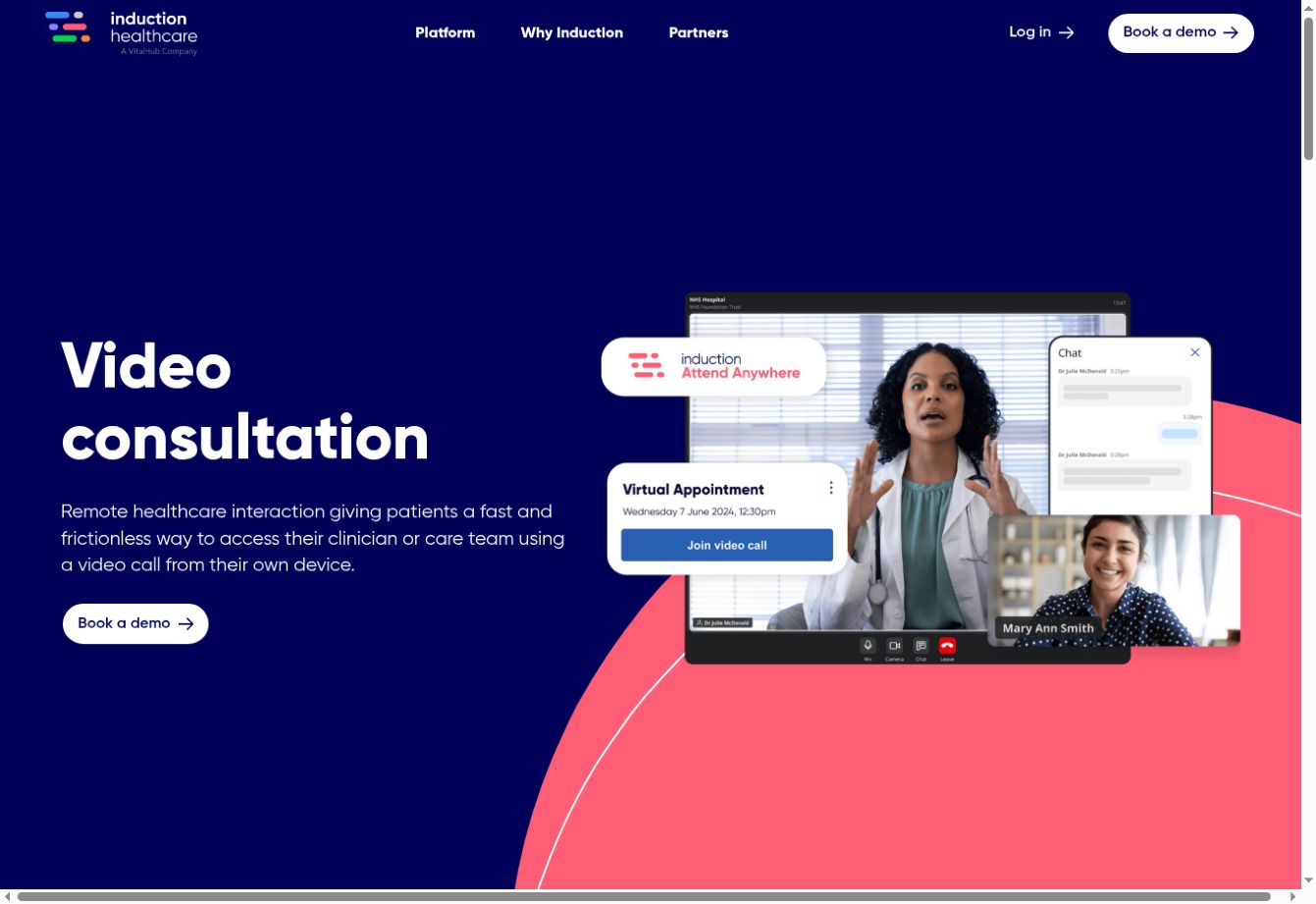 Attend Anywhere video consultation product page