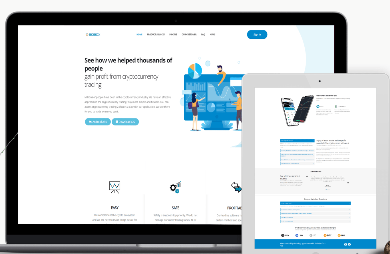 BidBox trading service product visual