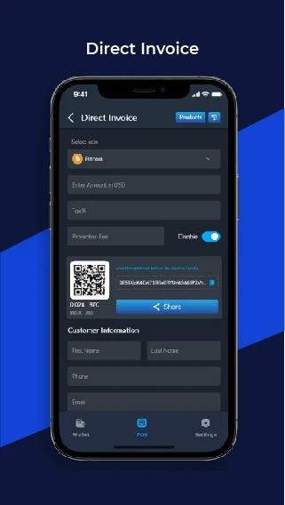 Block Merchants direct invoice screen