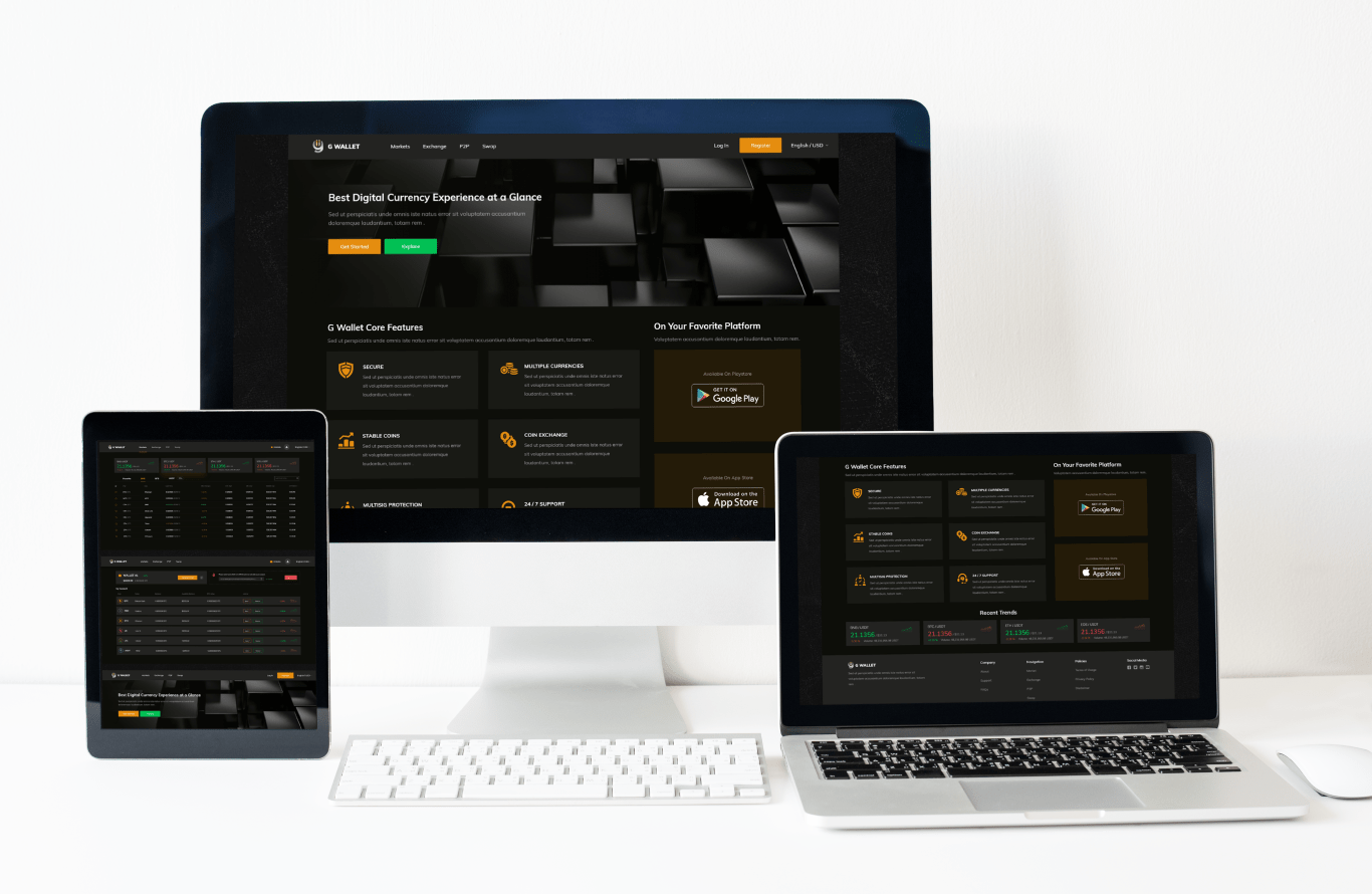 G Wallet multi-device product presentation