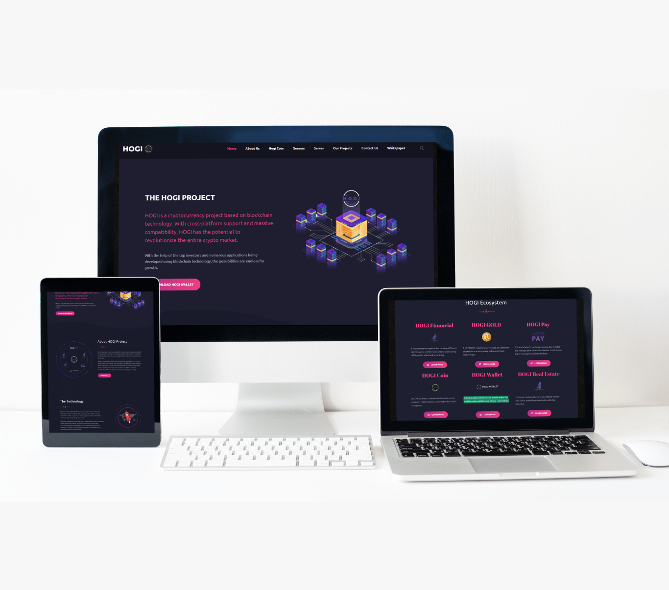 HOGI Wallet multi-device product presentation