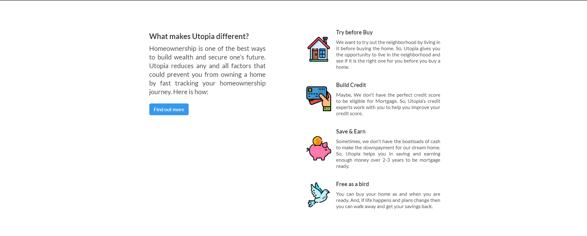 Utopia Homes product explanation